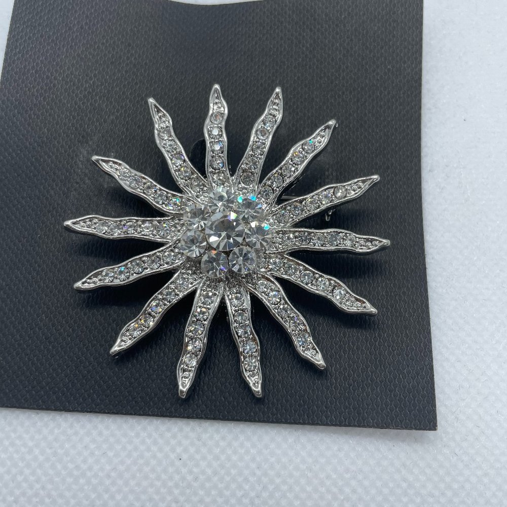 European Crystal Brooch